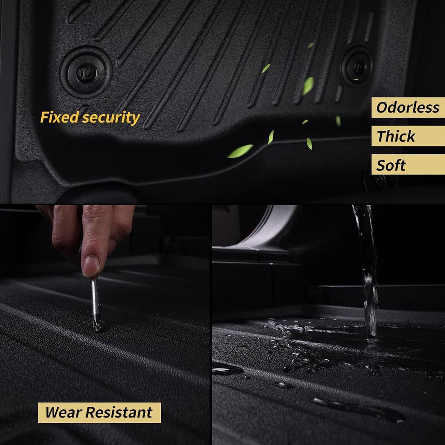 Large Cargo mat for 2026 Hyundai Ioniq 9（Foldable） TPE All Weather Protection Car Large Trunk Mat Accessories-Black