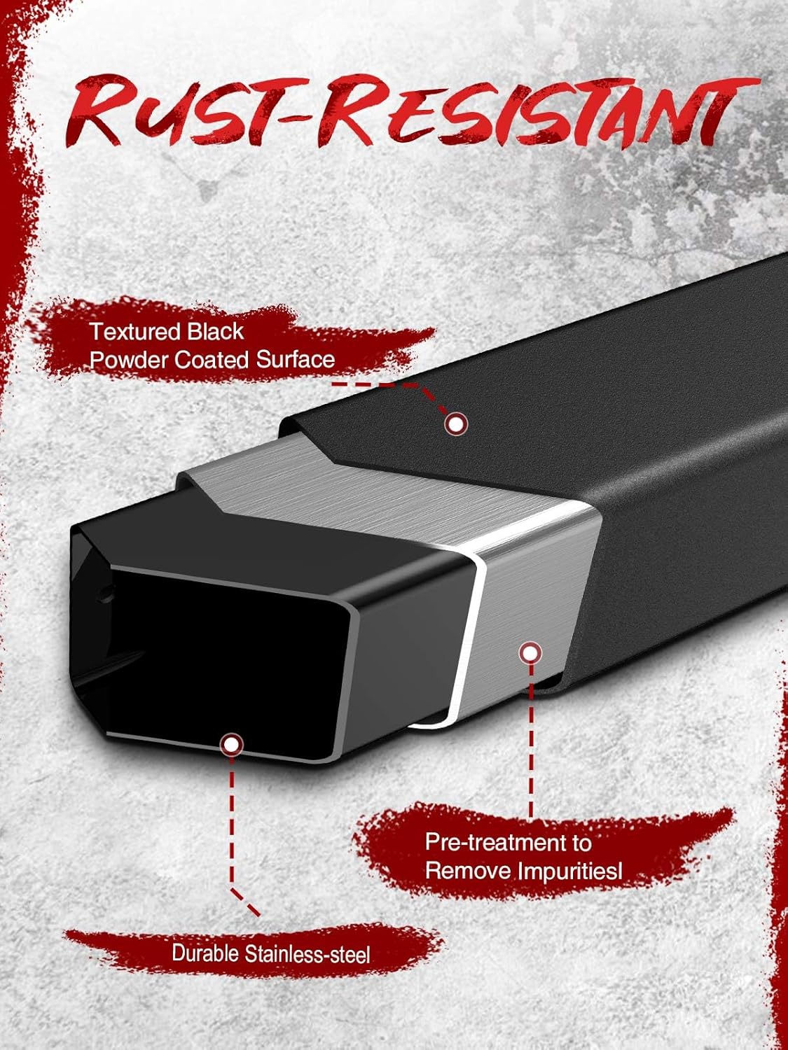 KYX Running Boards for 2005-2023 Tacoma Double Cab Pickup Truck, 5 inches Side Steps Nerf Bars Truck Step Rails