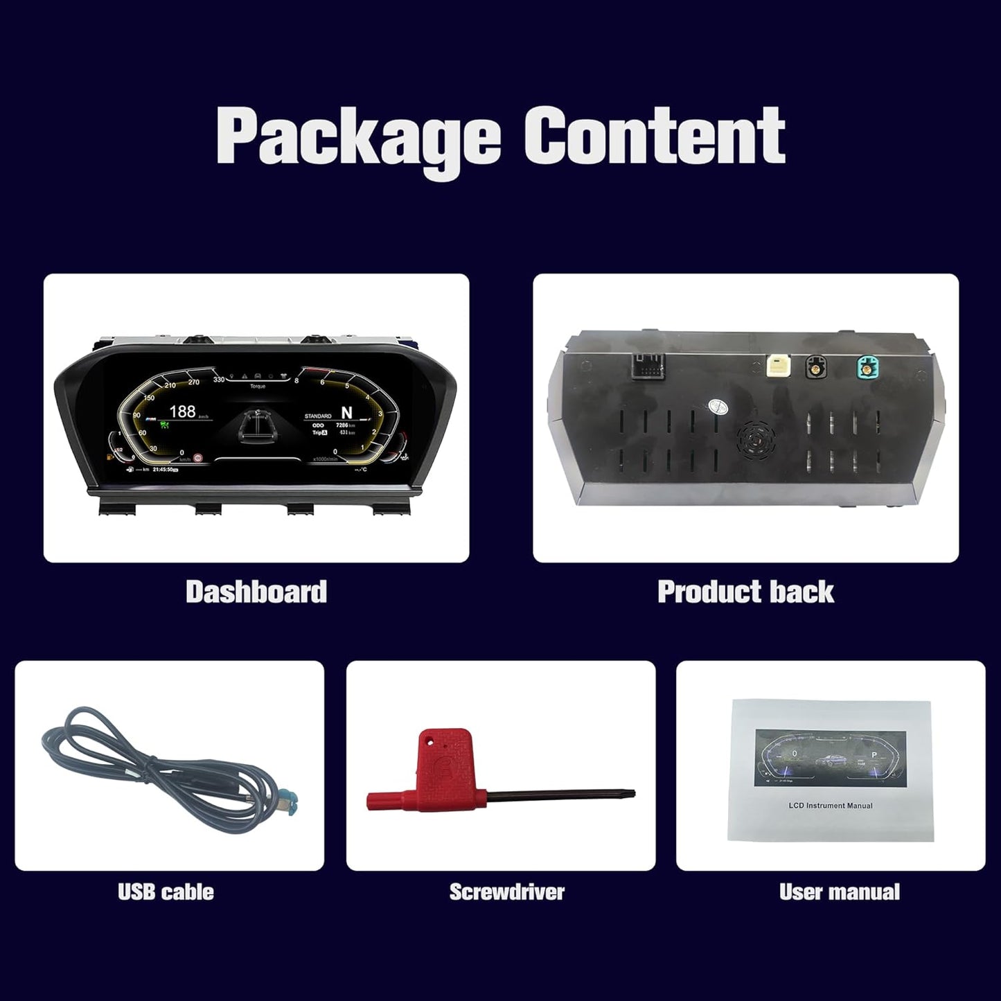 Speedometer Instrument for BMW BMW F20 F52 2013-2024, Linux System Original Car Information Display Digital Cluster Dashboard Screen