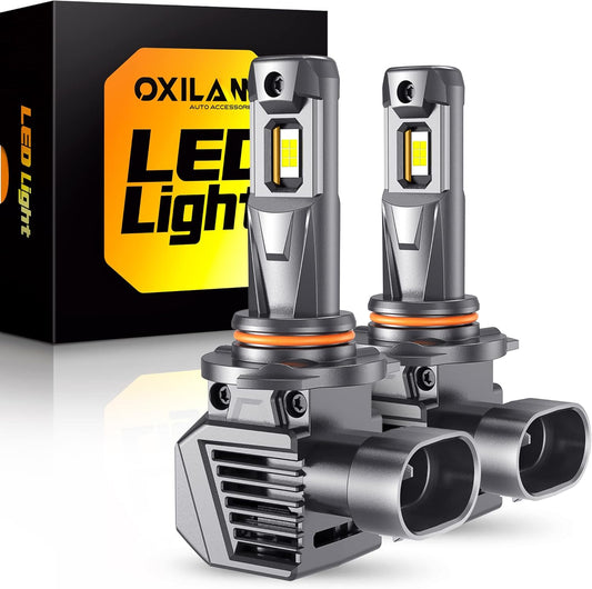 OXILAM 9005/HB3 Bulbs - 900% Brighter 50,000LM Daylight Vision, 3 Min Quick Install, 70000H Lifespan, No Flicker, 99% Compatibility