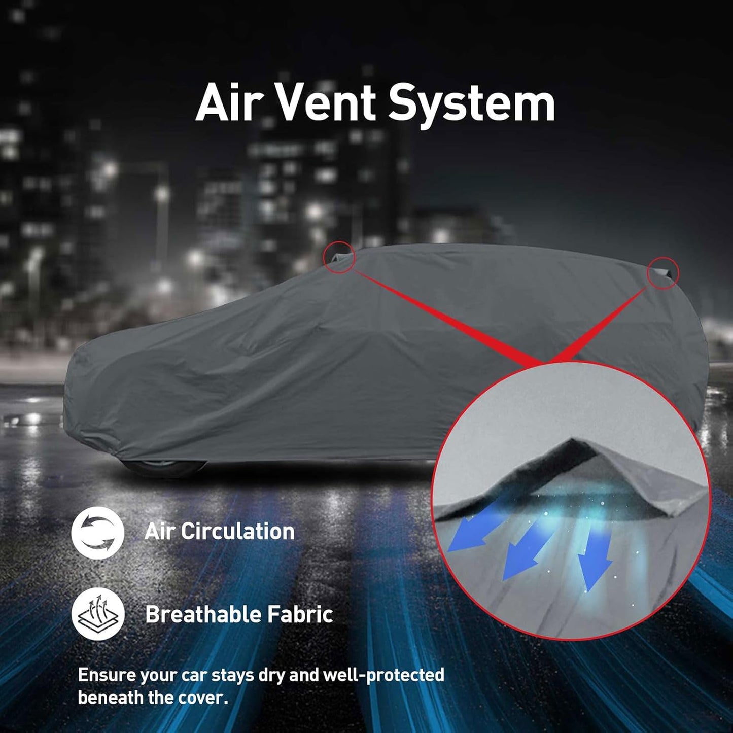 DaShield Ultimum Series Cadillac Series 60 Special 1936-1939 All Weather Protection Semi Custom Fit Dust, Sun, Snow, Rain Protection Indoor Outdoor