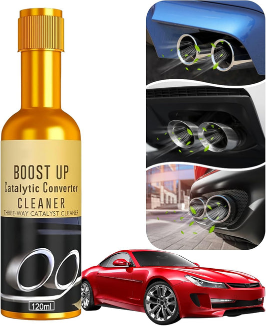 Catalytic Converter Cleaner,120 ml Auto Parts Engine Cleaner, Exhaust System Pipe Carbon Removal Treatment Additive Oil, Fuel System Treatment Oil Additive for Gas and Diesel Car (120ml-1PC)