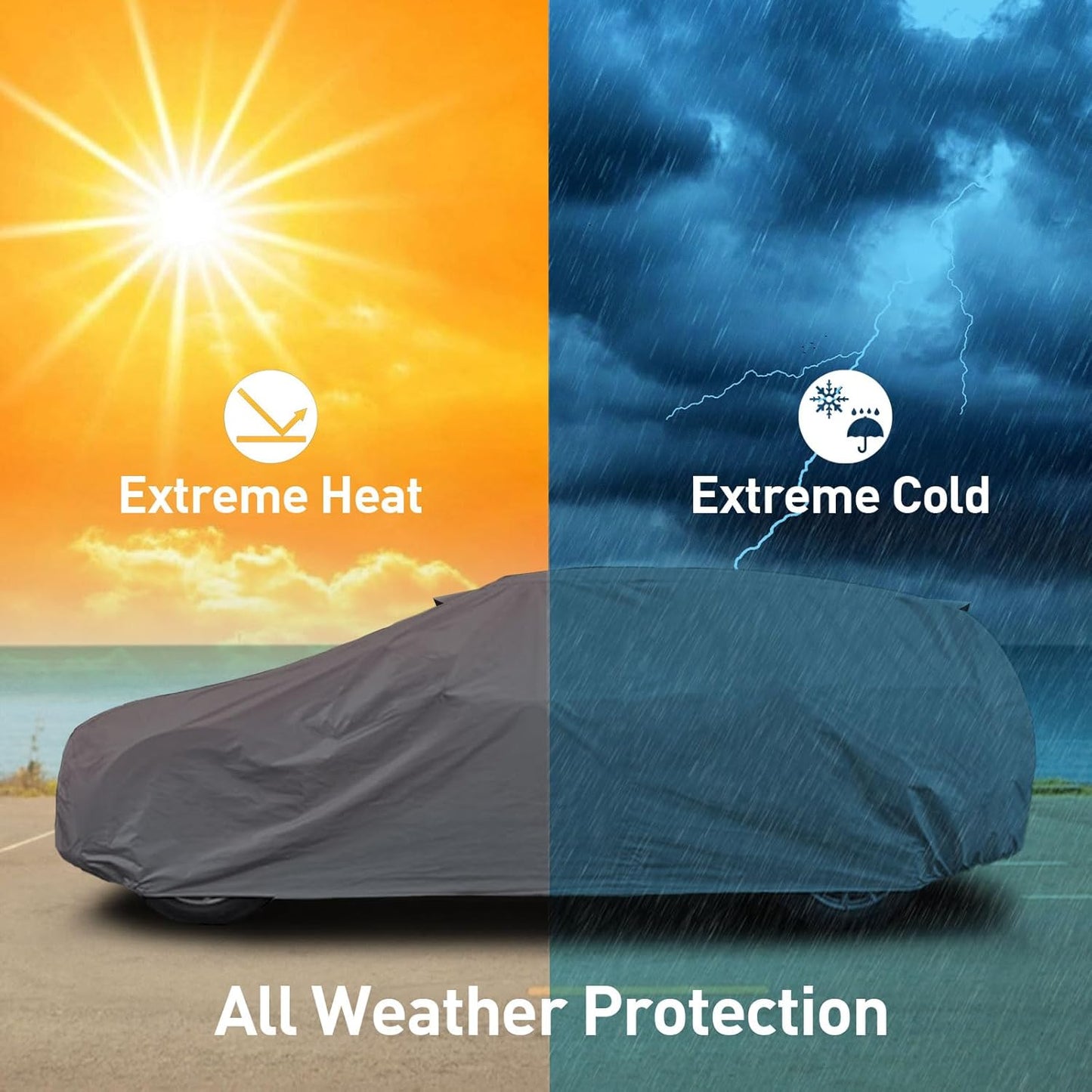 DaShield Ultimum Series Car Cover for Cadillac All Weather Protection Full Coverage Dust, Sun Snow Rain Protection Indoor Outdoor (fits Cadillac 355 B 1931 1932 Upgraded Material)