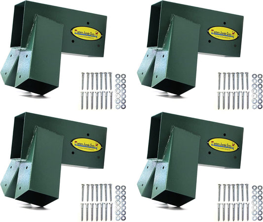 Eastern Jungle Gym Easy 1-2-3 A-Frame Swing Set Brackets Pack of 4 Brackets