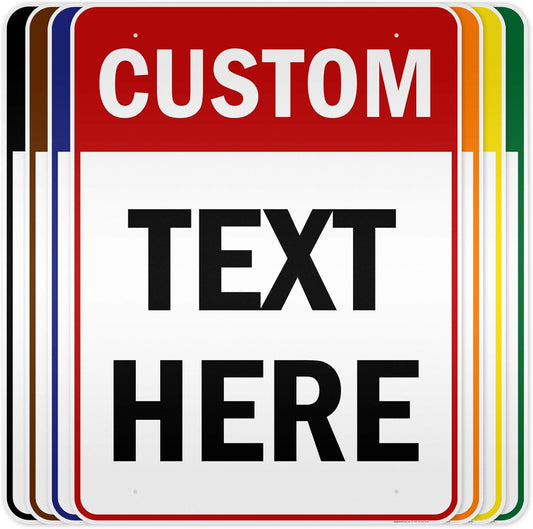 Custom Sign, Custom Sign for Business, Indoor/Outdoor use. 36x48 Inches, Reflective, Rust Free DiBound, Fade Resistant, Made in USA by My Sign Center (Header)