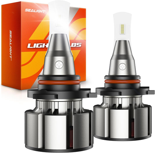 SEALIGHT Upgraded 9005 Fog Light, 36000LM [Modern & Brightest] HB3 Fog light, 6500k White IP68 Waterproof with Cooling Fan, 1:1 Mini Size Quick Install Plug and Play, Pack of 2