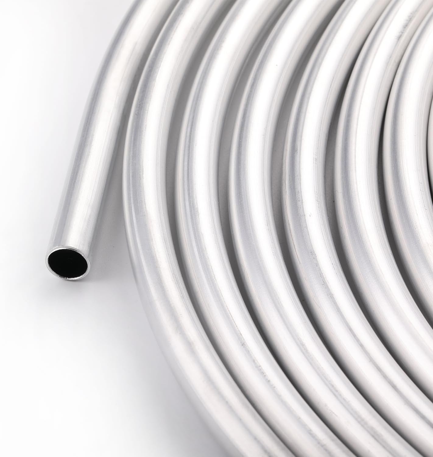 5/8" OD Aluminum Hard Fuel Line Hardline Tube Tubing Coil 16 Feet Roll