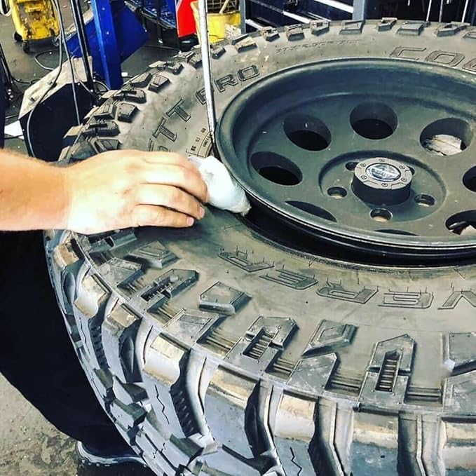 Counteract DIYK-10 Do It Yourself Tire/Wheel Balancing Beads Kit - Off -Road, Medium/Heavy Duty Truck Tires, (4) 10oz DIY Bead Bags, (4) Valve Caps and Cores, (1) Core Remover, Injector Bottle