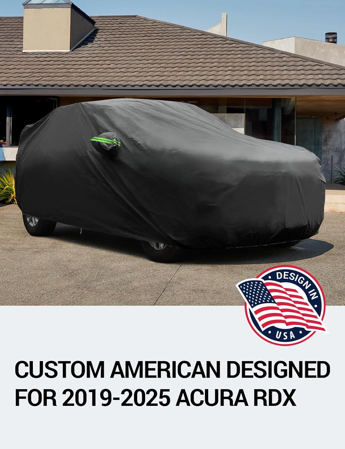 Proadsy 2025 Upgrade Car Cover Custom Fit for Acura RDX 2019-2025, Waterproof All Weather for Automobiles, Full Exterior Cover Rain Snow Sun Protector Indoor Outdoor Car Cover
