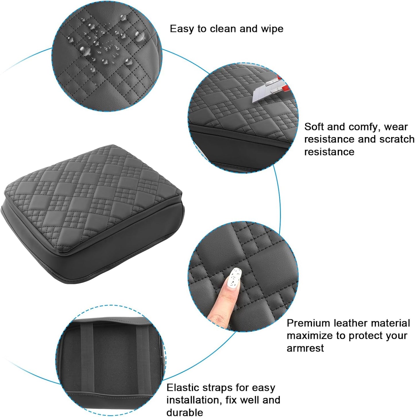 SXCY for 2025 2026 Toyota 4Runner Armrest Cover Pad for 2025 2026 Toyota 4Runner Accessories 2025 4Runner Center Console Cover 2026 4Runner Middle Console Cover w/Soft Cotton Cushion (Added-Pad)