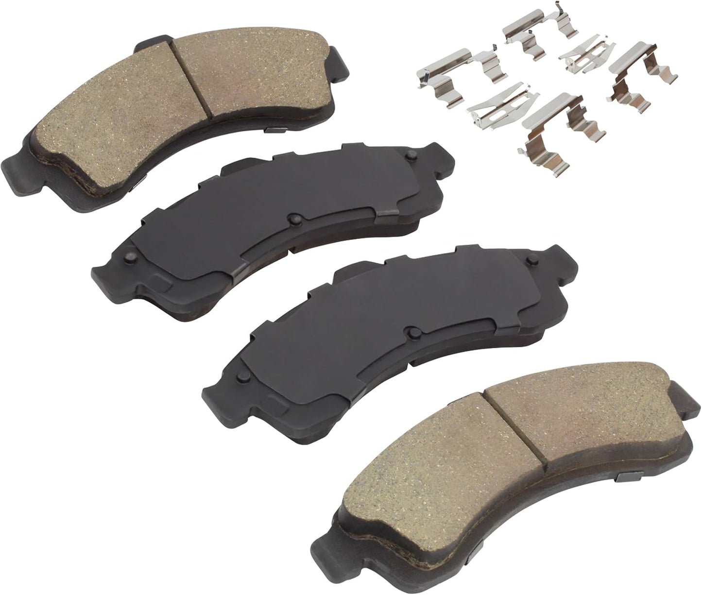 Premium Ceramic Front Brake Pads (1001-0882C) Compatible with 2002-2006 Buick/Chevrolet/GMC/Isuzu/Oldsmobile/Saab (9-7x/Ascender/Bravada/Envoy/Envoy XUV/Rainier/SSR/Trailblazer & More)