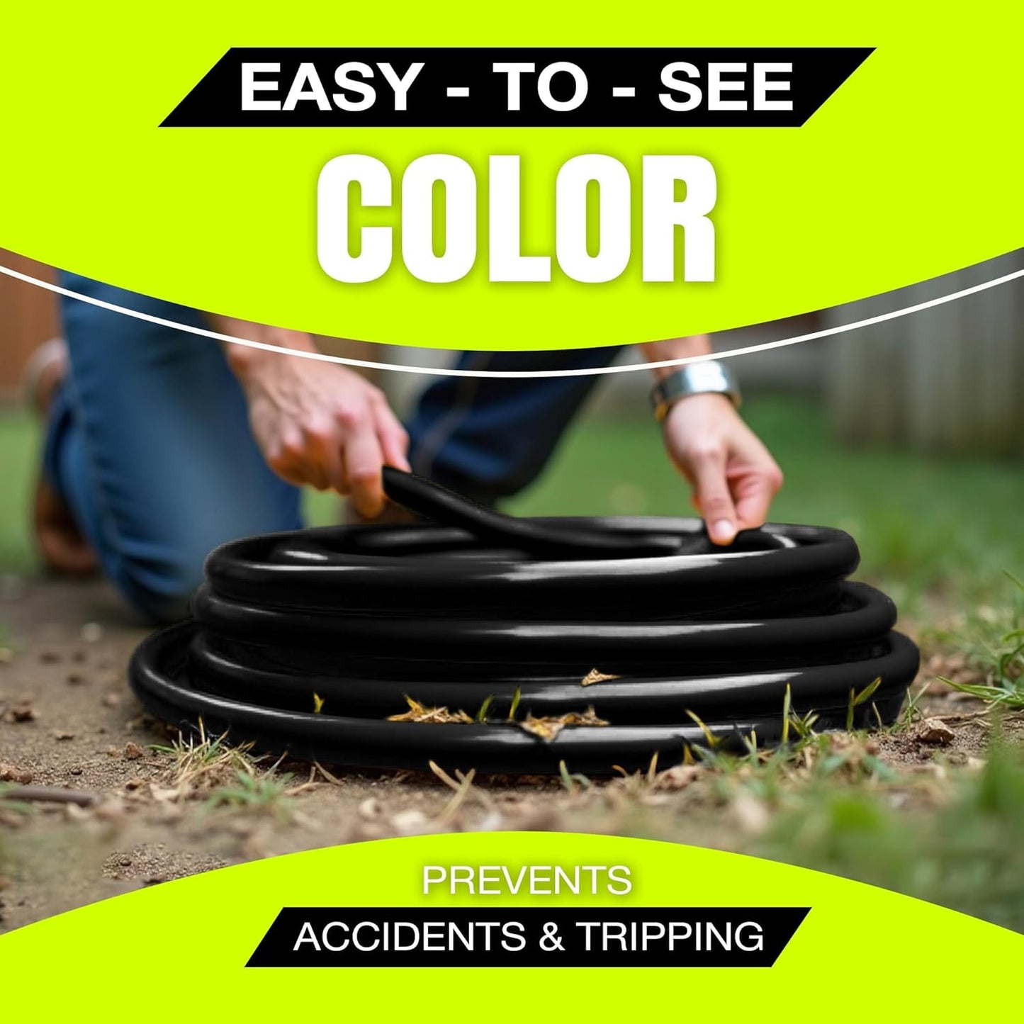 100ft Outdoor/Indoor Extension Cord 10/3 Gauge Ultra Heavy Duty 3 Prong SJTW, Waterproof, Flexible Cold-Resistant Long Power Cord,15A 125V 1875W, Black by LifeSupplyUSA