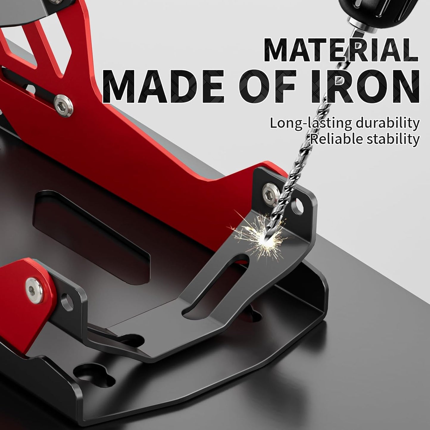 Motorcycle Wheel Chock,Special for Transportation Portable Adjustable 1800 lbs Capacity Front Tire Stand for 8"-21" Wheel Universal for Most Crusier Sports Dirt Bikes Trailer Truck-Red