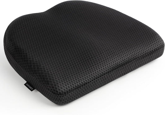Office Chair Cushion - Breathable Pressure Relief Seat Cushion with Hours Sitting on Gaming/Car/Wheelchair, Extra-Dense Air Fiber for Orthopedic Coccyx, Sciatica & Hip Support (Dark Gray)