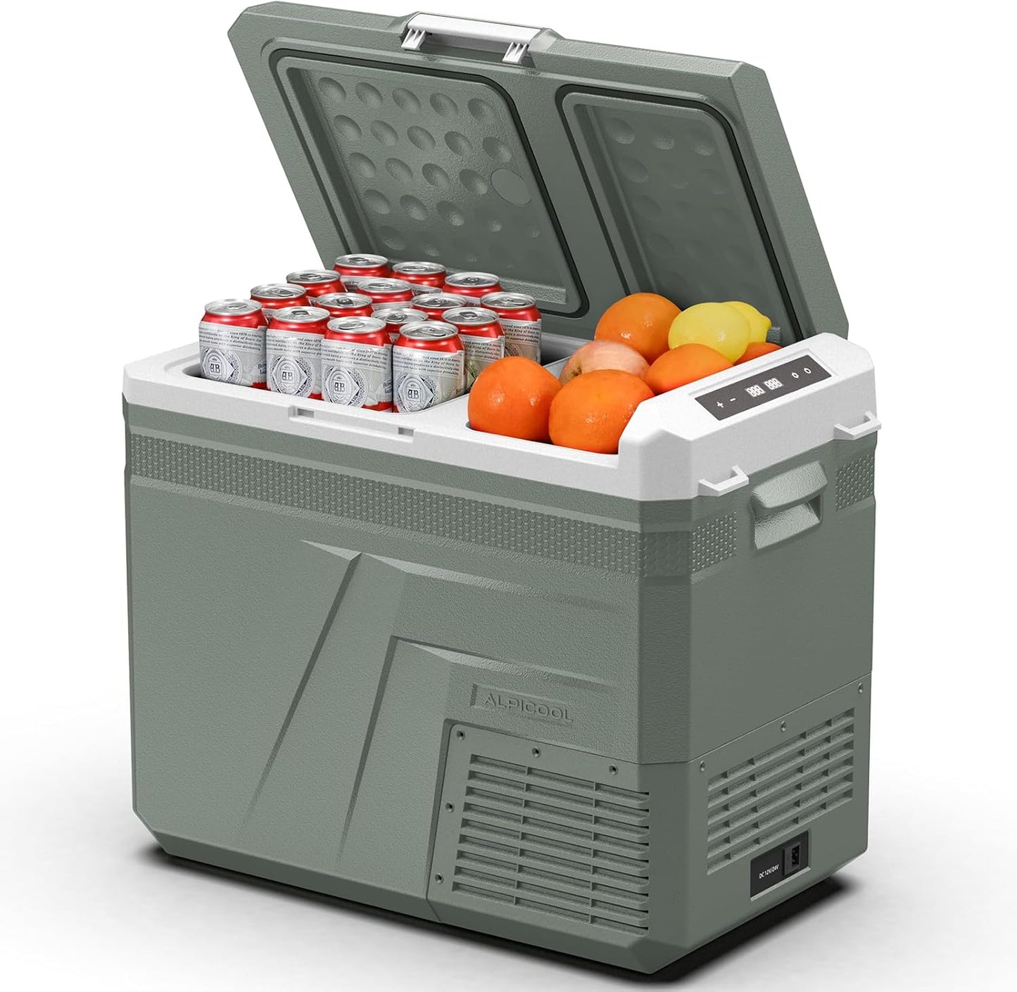 Alpicool 12V Refrigerator Freezer, Portable Refrigerator for Car with Dual Zone 42QT. Car Refrigerator Portable Freezer -4℉-68℉ RV Refrigerator Electric Cooler for Car Freezer Truck Outdoor Camping