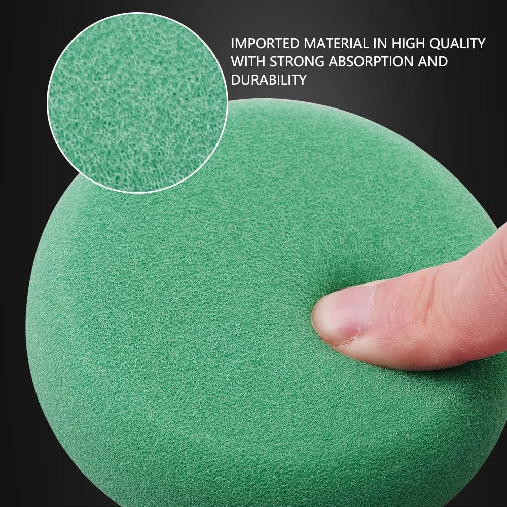 SPTA 29pcs Drill Buffing Pad Detail Polishing Pad Mix Size Kit with 5/8-11 Thread Backing pad & Adapters for Car Sanding, Polishing, Waxing, Sealing Glaze