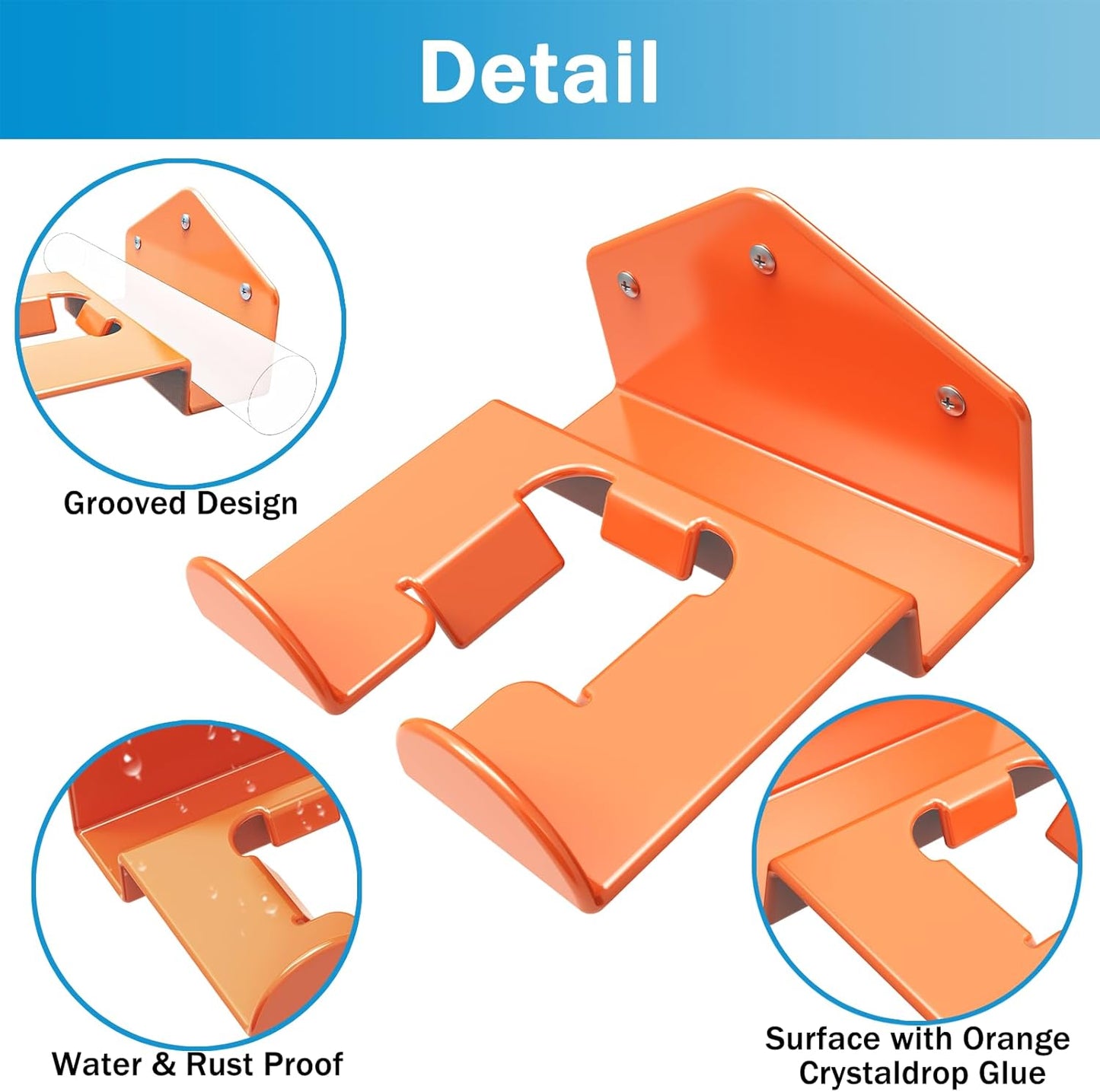 Weedeater Hanger Wall Mount Garage Organizer Trimmer Rack for Garage Wall, String Trimmer Hanger Heavy Duty Weed Wacker Hooks 2 Pack
