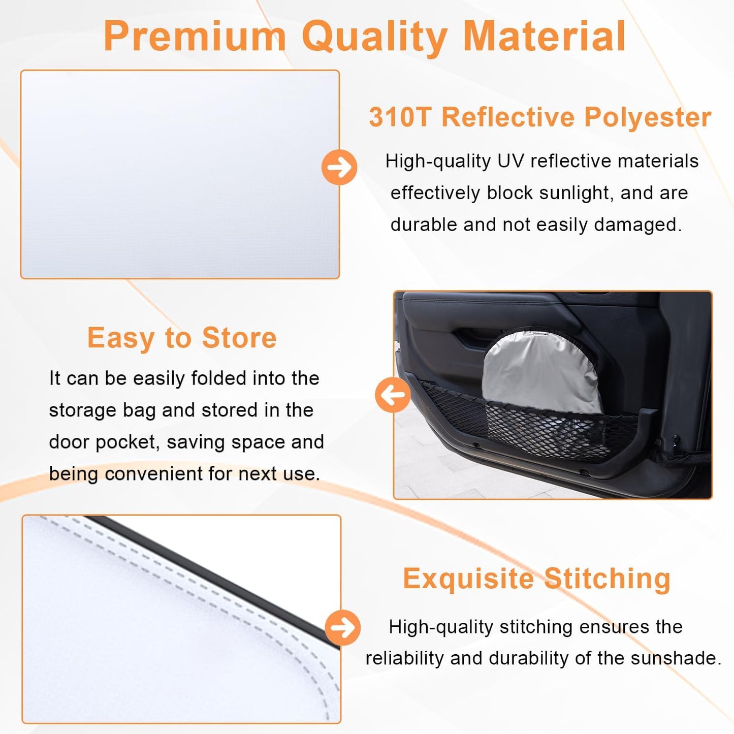 Windshield Sun Shade for Jeep Wrangler JK 2007-2018, Foldable Heat Shield with UV Protection, Custom Fit for 2/4 Door Models, Car Window Visor Accessories