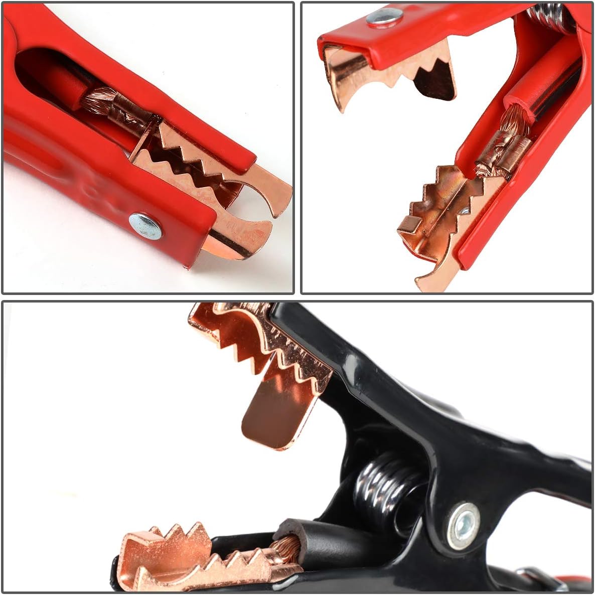 Auto Dynasty Heavy Duty 16Ft 6Gauge Booster Cable Power Jumper 400AMP Emergency Battery Start Car/Motorcycle