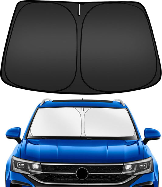 ARISMOTOR Windshield Sun Shade for Volkswagen VW Taos 2022-2025 2026, Custom Fit Foldable Front Window Sunshade Sun Visor Protector, Block UV Rays Keep Your Car Cooler