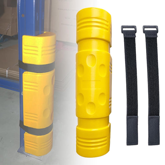 Warehouse Column Protector - Depot Shelves Forklift Crash Pads, Bollard Guard Cover for 4" Square Columns, High-Density Polyethylene, 1 Pcs