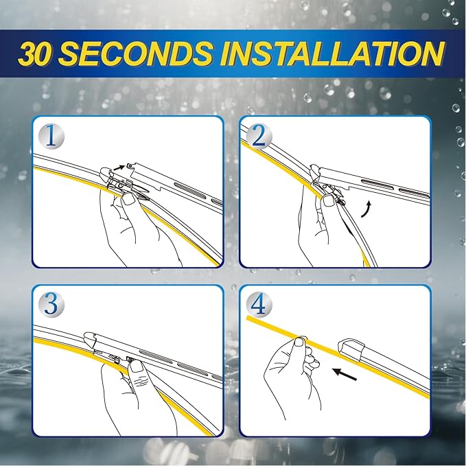 5 PLUS® Windshield Wipers Replacement for Chevrolet Chevy Traverse 2017-2012,Silicone Water Repellent Wiper Blades-24"/21"/13"(Set of 3), OEM Fit, All-Season, Easy Installation