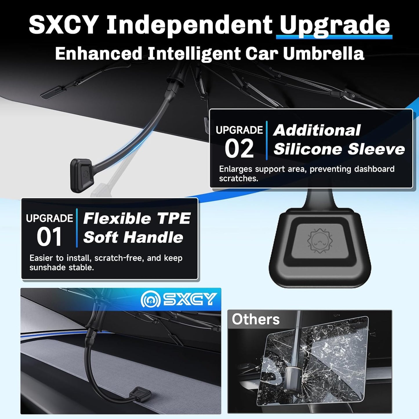 SXCY for 2025 Subaru Forester Windshield Umbrella Sunshade [Easier Foldable] for 2025 Subaru Forester Accessories 2025 Forester Sunshade Umbrella 2025 Forester Windshield Umbrella Sun Shade