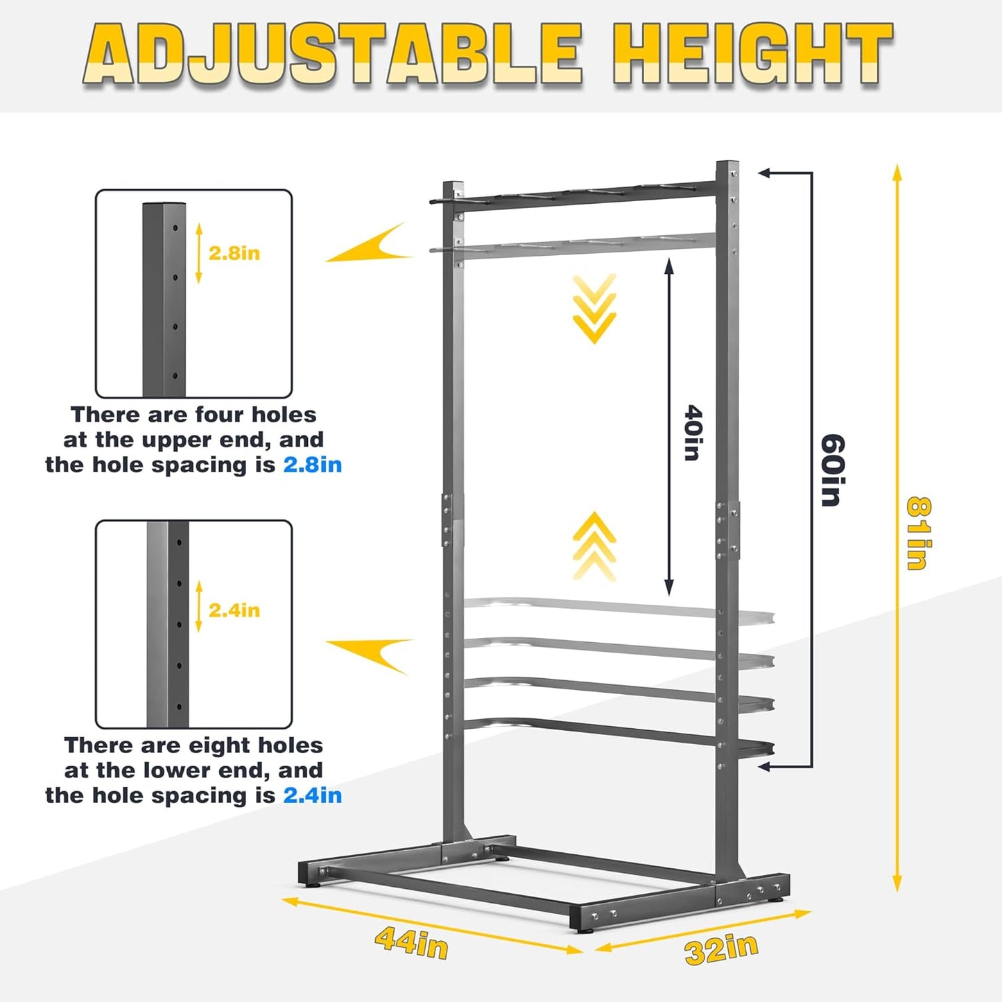 Ultrawall Freestanding Bike Rack, Vertical Bike Storage Stand for Garage, Indoor Bicycle Organizer, Holds Up to 4 Bikes