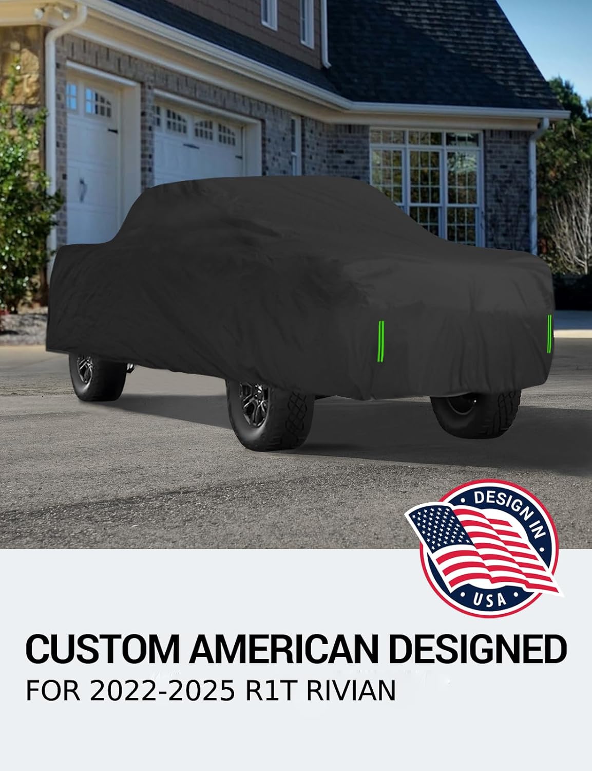 Proadsy Car Cover for Rivian R1T 2025 2024 2023 2022 Windproof All Weather Waterproof Sun Rain UV Dust Snow Protection Outdoor Custom-fit All Weather Car Covers