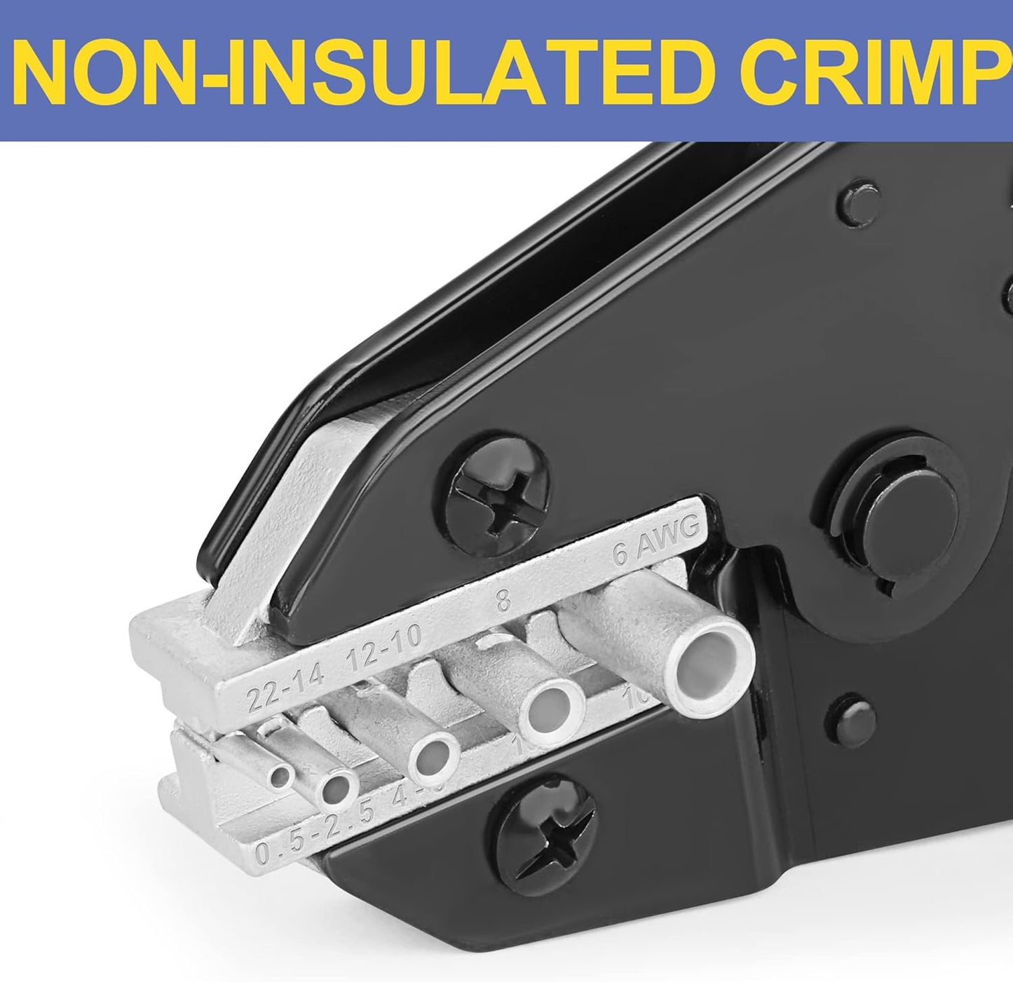 haisstronica Crimping Die for Non-Insulated Terminals, 22-6 AWG