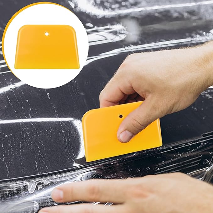 6-Pack Body Filler Spreaders,4/5/6 Inch Plastic Spreader Tool,Reusable Auto Body Repair Kit for Automotive Body Fillers Putties Glazes & Caulks