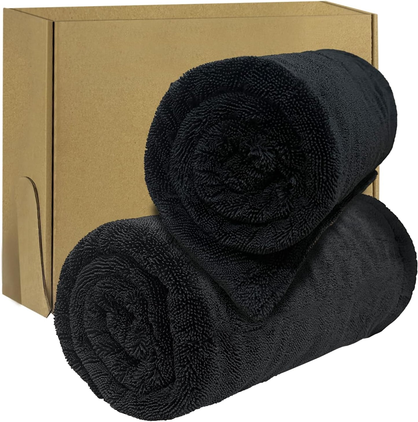 2-Pack Car Drying Towel (28" x 36"),1500 GSM Double Sided Microfiber Towels for Cars,Trucks, SUV.Highly Absorbent,Leaving no Marks,no Shedding,Easy to Clean