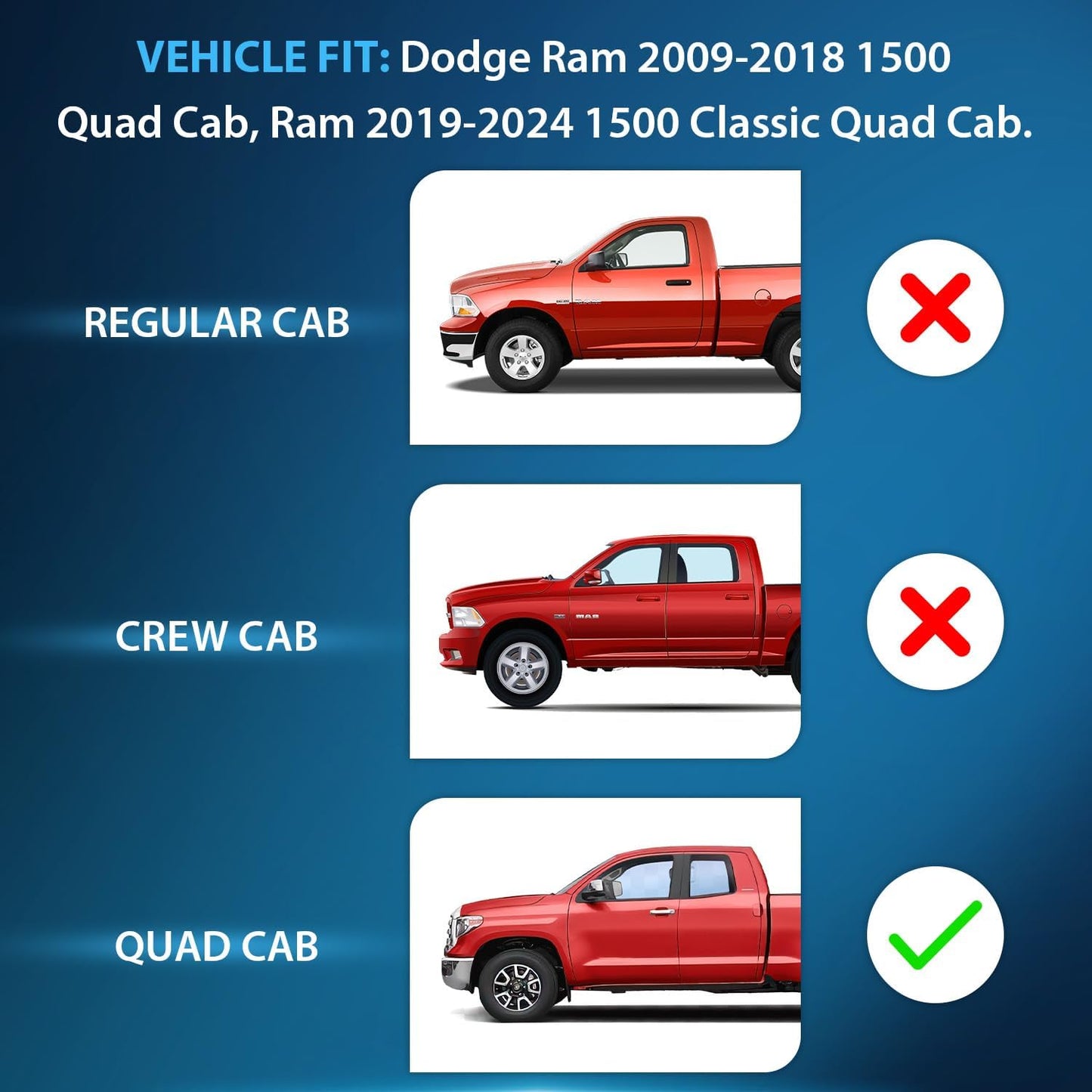 Nilight in Channel Rain Guards for Dodge Ram 1500 2009 2010 2011 2012 2013 2014 2015 2016 2017 2018 Quad Cab, Original Window Deflectors, Vent Window Visors-4pcs