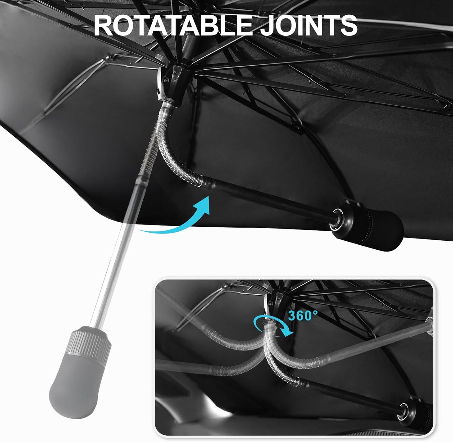 2017-2026 Upgraded for Tesla Model Y 3 S Sunshade, Portable Foldable Sunshade Accessories, [Nano Ice Crystals Coating] UV Protection, Keeps Interior Cool (for 2017-2026 Tesla Model 3/Y/S)