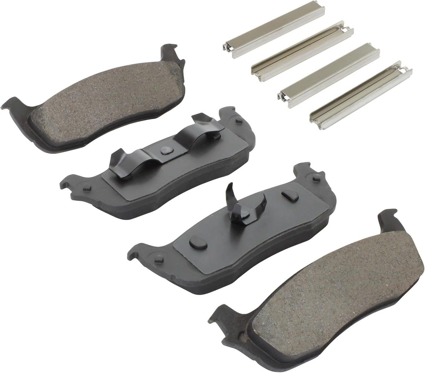 Premium Ceramic Rear Brake Pads (1001-0879C) Compatible with 1997-2011 Ford/Lincoln/Mercedes-Benz (Blackwood/Expedition/F-150/F-150 Heritage/F-250/F-250 HD/Lobo/Navigator/SLK300)