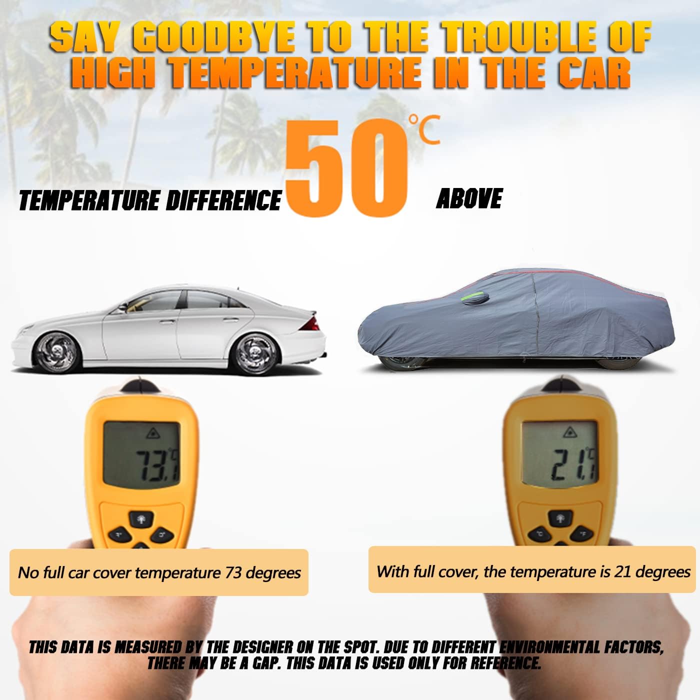 Breathable New Material, Waterproof Car Cover, Locks and Zipper Doors, Sunscreen Waterproof UV Prevention Snowproof Wind and Windproof,Suitable for Indoor Outdoor,for SUV (181" to 190") C11