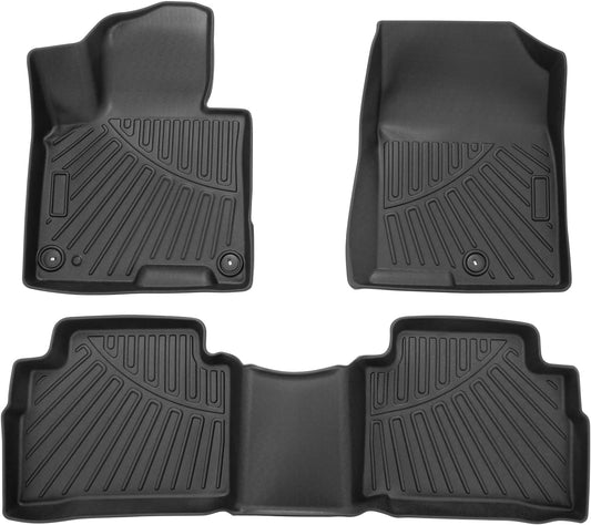Powerty Floor Mats for 2023-2025 Kia Sportage (Non-Hybrid) Accessories All Weather Floor Liner 3D TPE 1st & 2nd Row Floor Mat Heavy-Duty Floor Liners