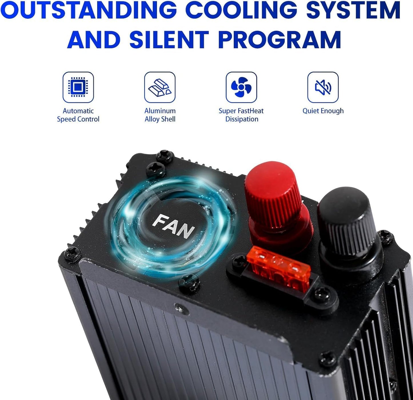 Power Inverter 1000W,Inverter 12v to 110v Car Power Inverters for Vehicles, DC to AC Car Plug Adapter Outlet Converter for Laptop Vehicles Camping Road Trip Essentials Adults