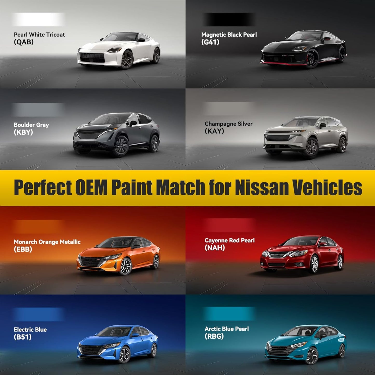 Platinum Graphite Metallic(K51) Touch Up Paint Compatible with Nissan, Exact Match Car Paint Pen Automotive Scratch Repair Remover Kit Quick & Easy Solution for Vehile Chips and Nicks