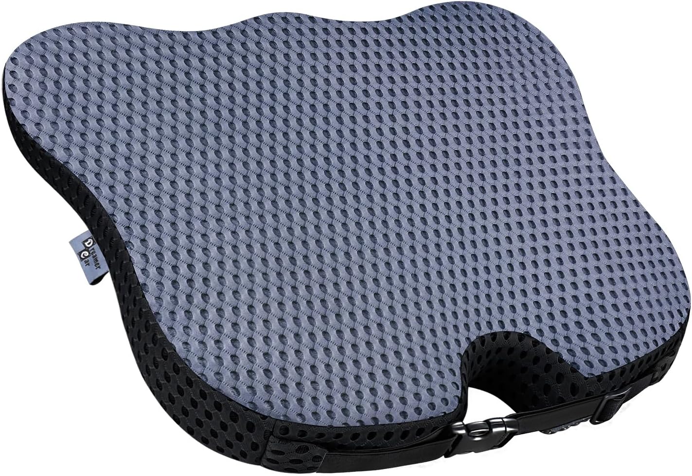 Soft Dense Memory Foam Car Seat Cushion for Driving - Seat Cushion for Car Seat Driver with Wedge Design & Raised Back to Broaden Vision, Provides Comfort for Lower Back & HIPS (Passenger Use Too)