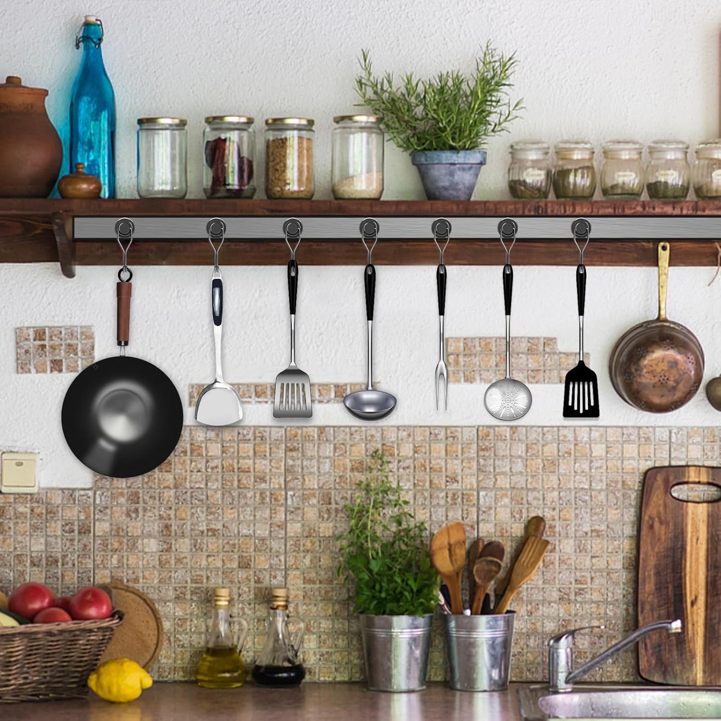 DIYMAG Swivel Swing Magnetic Hooks,Black Strong Heavy Duty Neodymium Magnet Hooks - Great for Your Refrigerator and Other Magnetic Surfaces