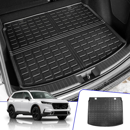 Rongtaod Cargo Mat Compatible with 2023 2024 2025 2026 Honda CRV (Include Hybrid) Cargo Liner Trunk Mat TPE All Weather Trunk Liner Honda CR-V Accessories (Fit Upper Deck, Trunk Mat)