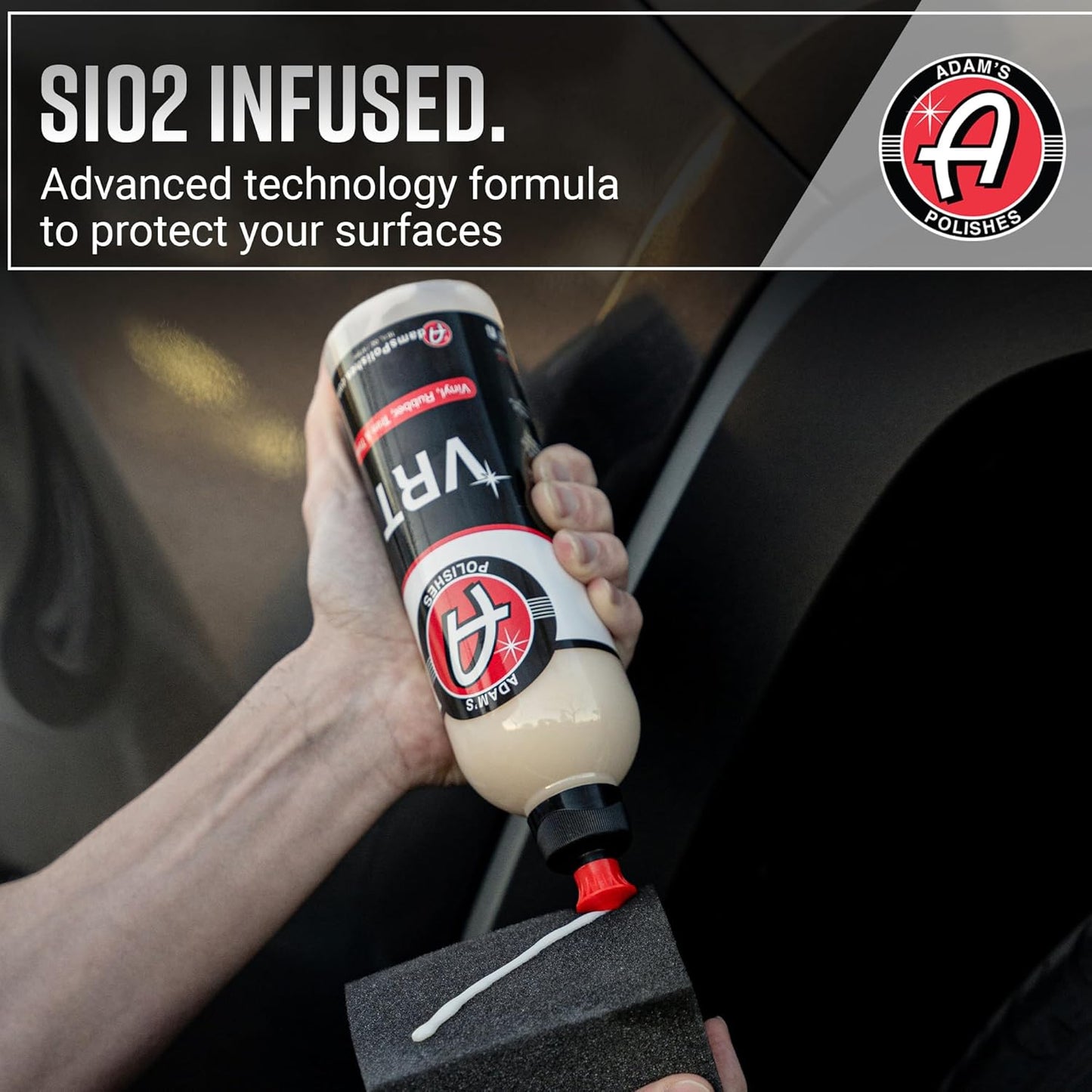 Adam's Polishes VRT Gallon - Vinyl, Rubber and Plastic Non-Greasy Long Lasting Super Shine Dressing for Tires, Trim and More, Safe for Cars, Trucks, SUVs, RVs & More