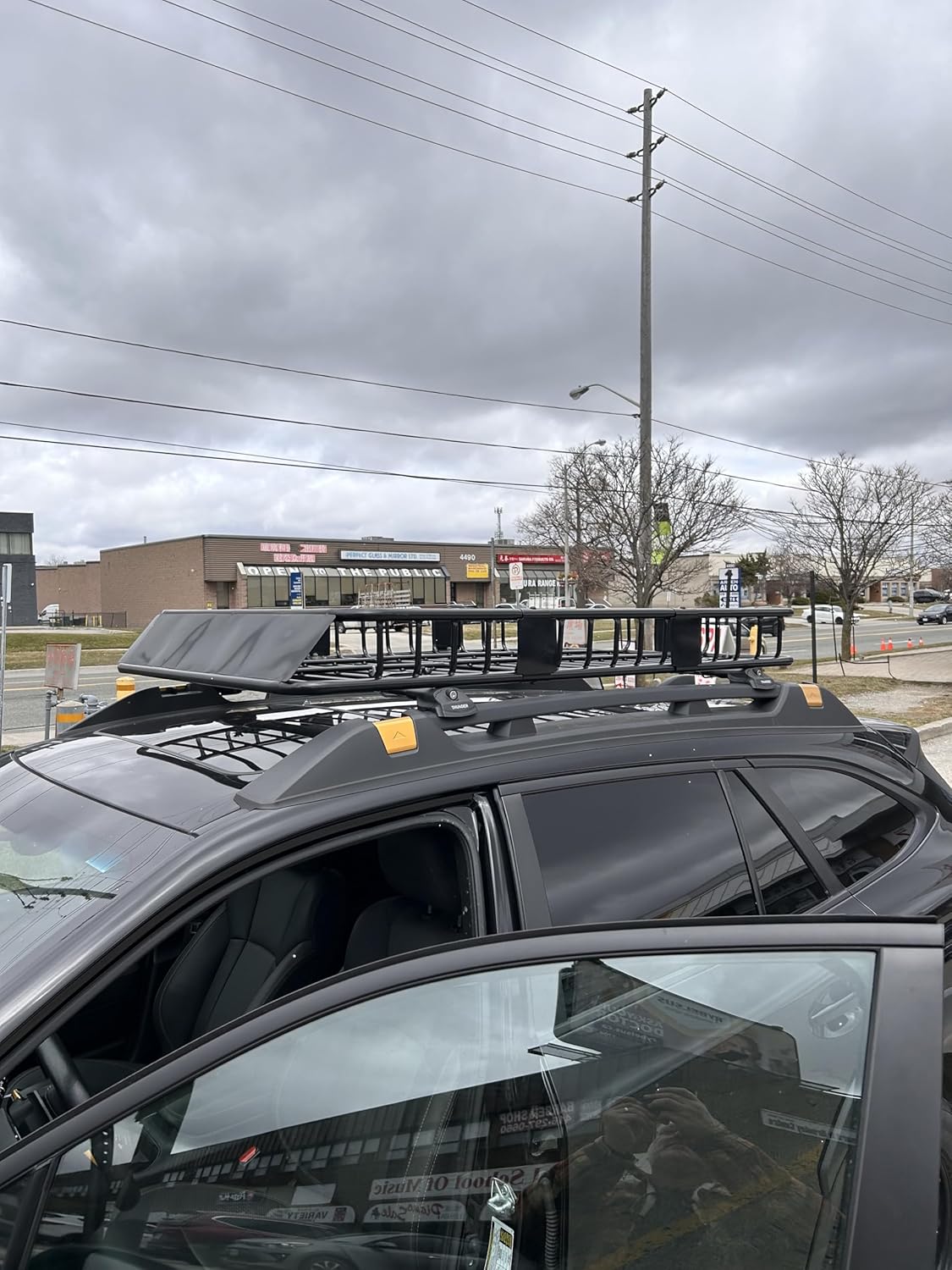 Catch USA Car Roof Rack Cross Bars for Subaru Outback Wilderness with Lock 2021 2022 2023 Aluminum Cross Bar for Rooftop Cargo Carrier Luggage Kayak Canoe Bike Snowboard (Black)