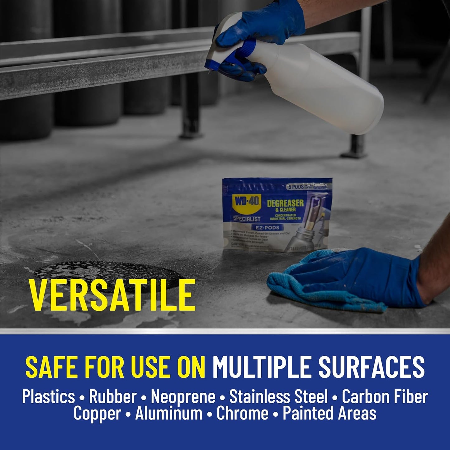 WD-40 Specialist Degreaser and Cleaner EZ-PODS, Customizable Industrial-Strength Concentrate, Multi-Surface Cleaning Solution, 20 Pods (Pack of 6, 120 Count Total)
