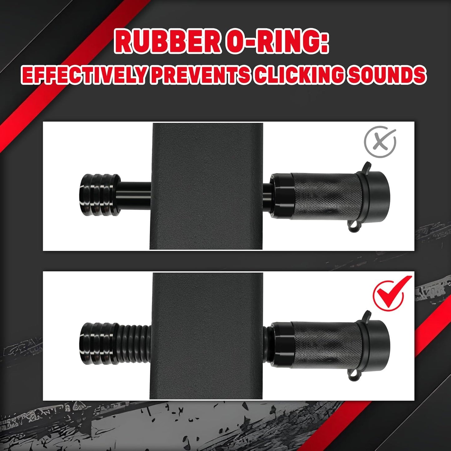 TYT Trailer Hitch Lock – 5/8" Dia, 3-1/2" Long Pin, Fits Class III/IV/V Hitches, 4 Keys, 16 O-Rings, Keyed Alike, Ideal for Tow Trucks, Bikes, Cars & Boats（2 Pack）