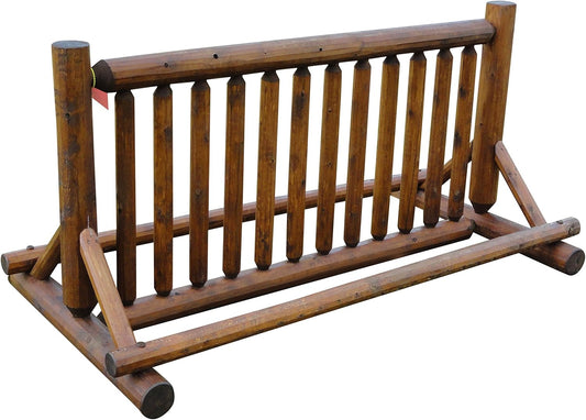 13-Place Bike Log Rack, Outdoor Bike Stand, Freestanding Commercial Bicycle Storage Racks, Standing Rack for Bikes, Bicycle Parking Floor Stand, Ebike Racks, Fat Tire Bikes for Men - Canyon Brown