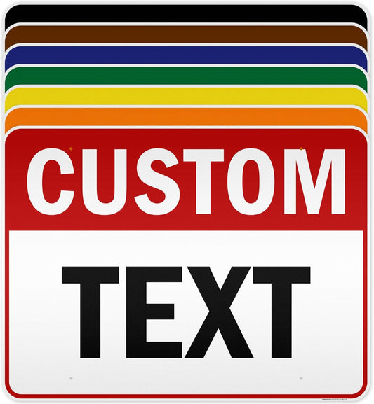 Custom Sign, Custom Sign for Business, Indoor/Outdoor use. 36x48 Inches, Reflective, Rust Free DiBound, Fade Resistant, Made in USA by My Sign Center (Header)