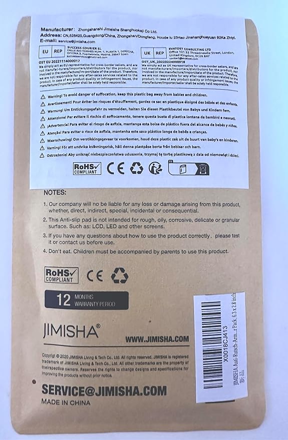 Car Dashboard Non Slip Mat, JIMISHA Anti Slip Pad, Anti Slide Sticky Dash Pad, Multifunctional Fixate Gripping Gel Pad for Radar Detector, Cell Phone, Keys, Glass, GPS, Coins 6.3x2.8 inch (2 Pack)