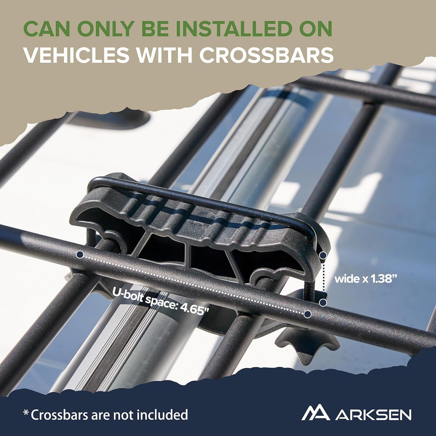 ARKSEN 64 x 50 x 6 Inch Universal Extra Wide 150LB Heavy Duty Roof Rack Cargo with Extension Car Top Luggage Holder Carrier Basket for SUV, Truck, & Car Steel Construction